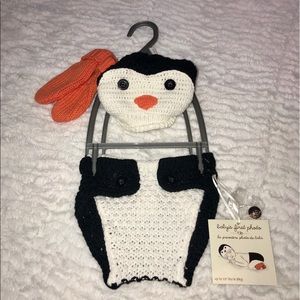 Penguin baby photo prop